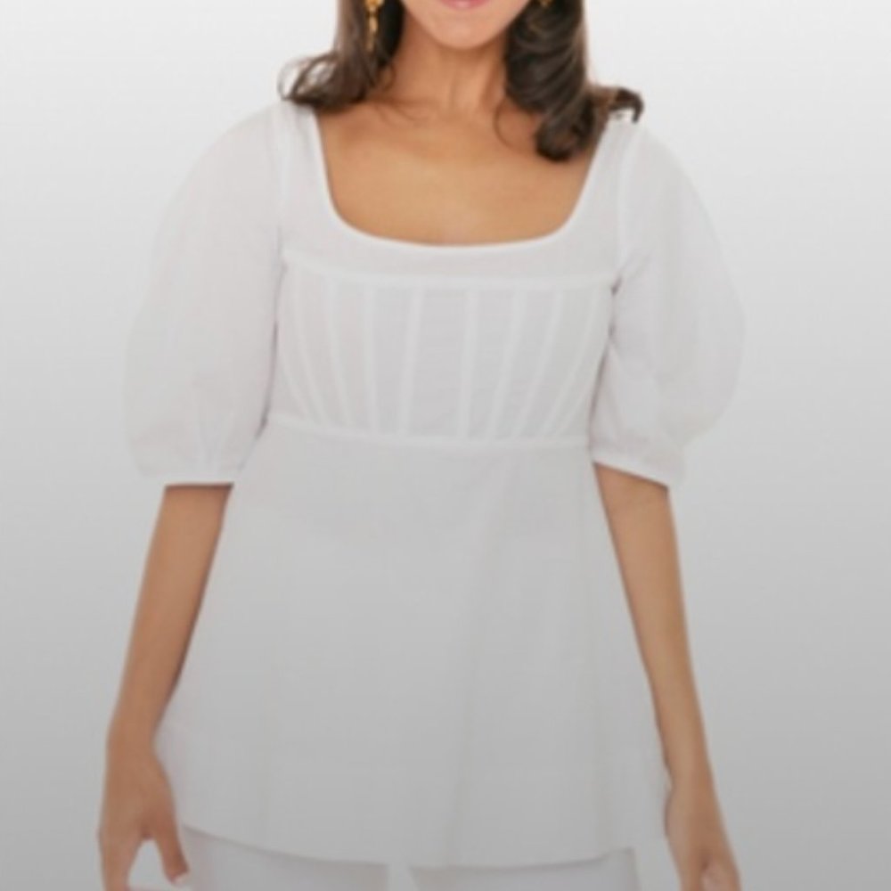 NWT Tuckernuck Peplum Top Size S